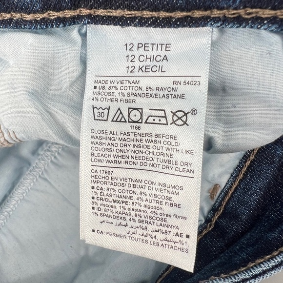 Old Navy Rock Star Super Skinny High Rise Distressed Jeans Size 12 Petite Womens - Picture 4 of 6